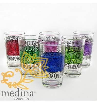 Verres à thé décorés_ verres a thé Marina