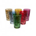 Verres a thé marocains Nour multicolors