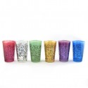 Verres a thé marocains Nour multicolors